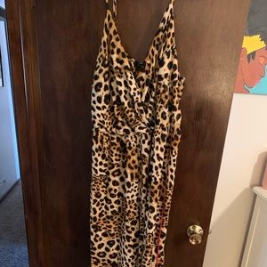 Cheetah print jumpsuit
